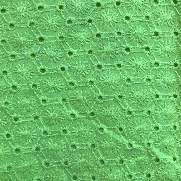 Ann Taylor Green Yellow Eyelet Shorts, EUC, 4 - Picture 2 of 10